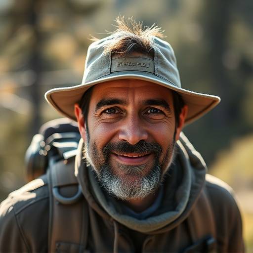 Portrait of Mateo Garcia, lead trail guide curator